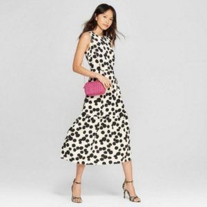 🌟 Who What Wear brushed dot midi dress